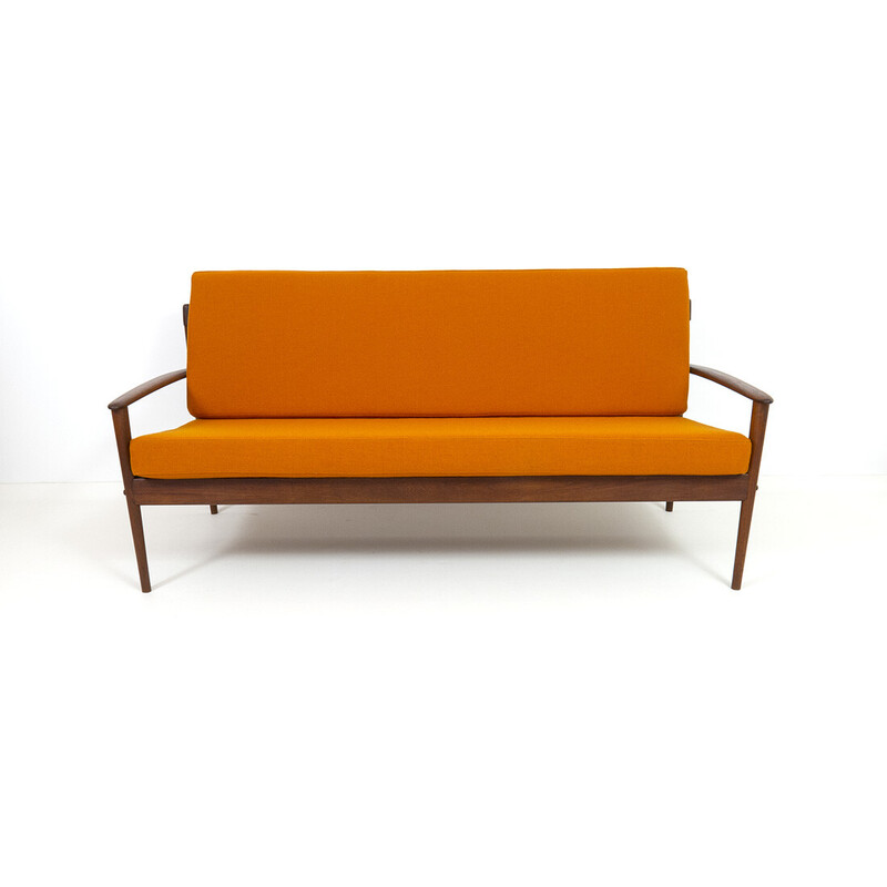 Dänisches Vintage-Sofa aus Teakholz von Grete Jalk für Poul Jeppesen