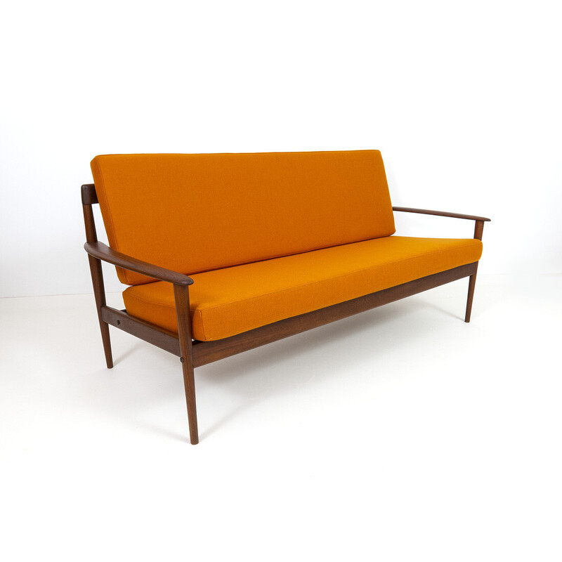 Danish vintage teak sofa by Grete Jalk for Poul Jeppesen