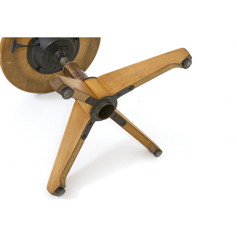 Vintage industrial adjustable stool Sedus, Germany 1950s
