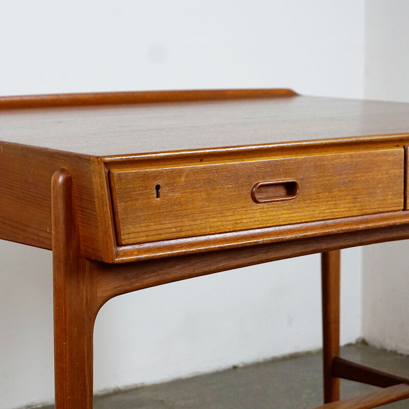 Scandinavian vintage teak desk by Svend Aage Madsen for Sigurd Hansen