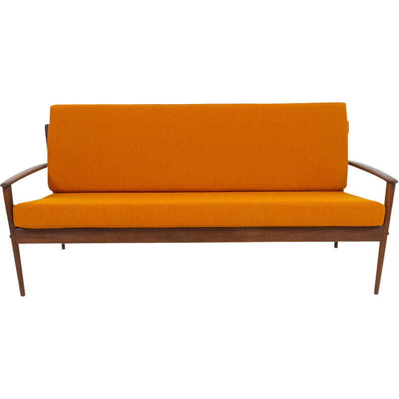 Dänisches Vintage-Sofa aus Teakholz von Grete Jalk für Poul Jeppesen