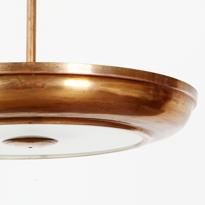 Vintage pendant lamp in copper by Franta Anýž