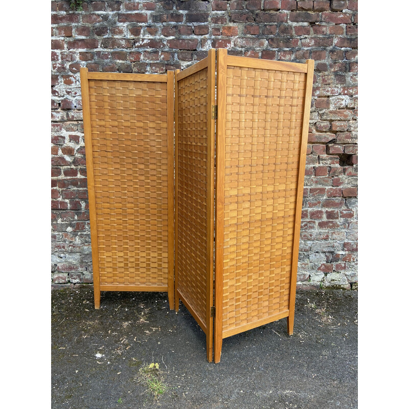 Vintage 3 section vintage roomdivider, 1960s