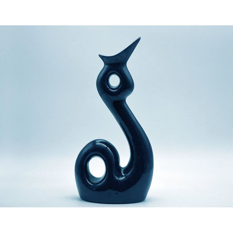 Vintage Sinuous vase by Roberto Rigon for ceramiche Nove, 1970s