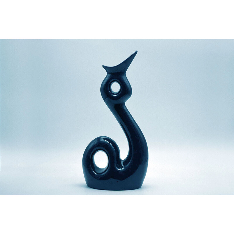 Vintage Sinuous vase by Roberto Rigon for ceramiche Nove, 1970s