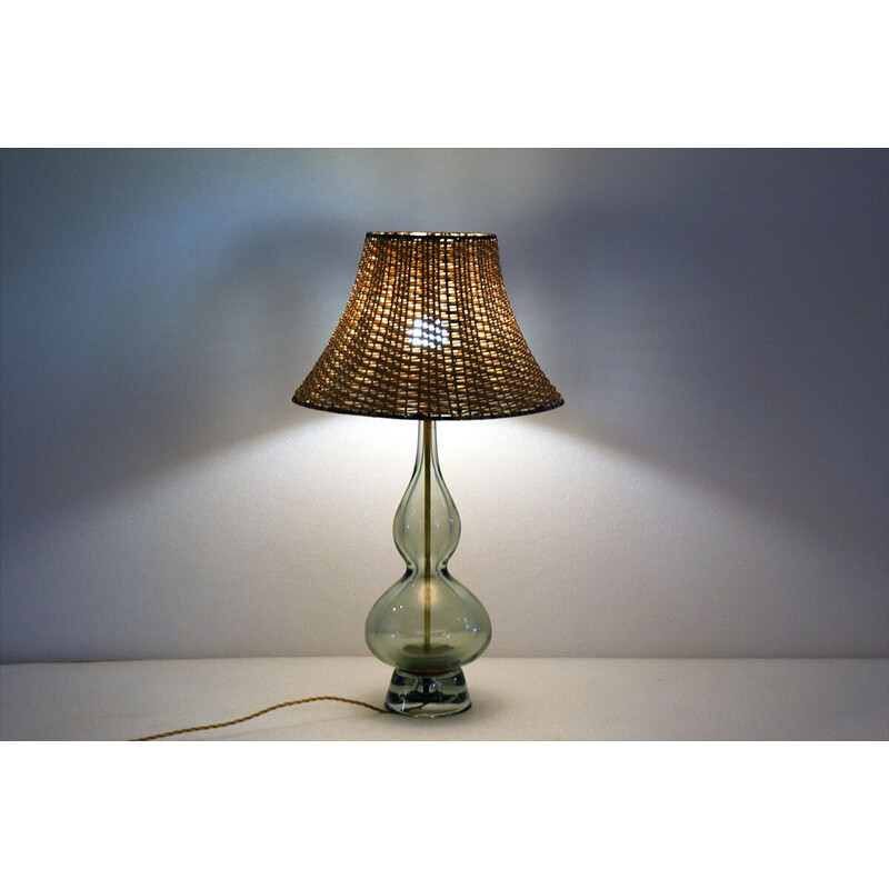 Lampe de table vintage par Flavio Poli pour Seguso Murano, 1950