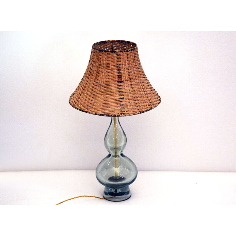 Lampe de table vintage par Flavio Poli pour Seguso Murano, 1950