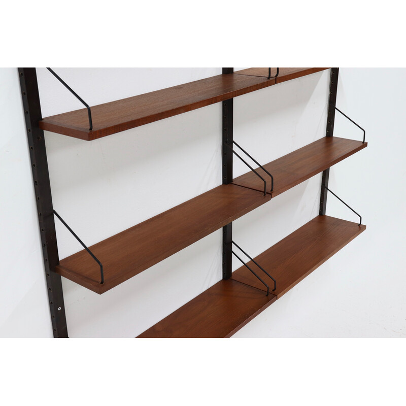 Vintage Royal system teak shelving unit by Poul Cadovius for Cado, Denmark 1960s