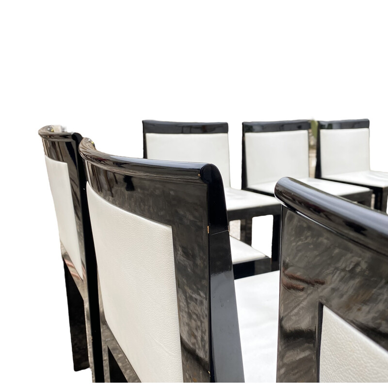 Vintage "Teatro" dining chairs by Aldo Rossi and Luca Meda for Molteni