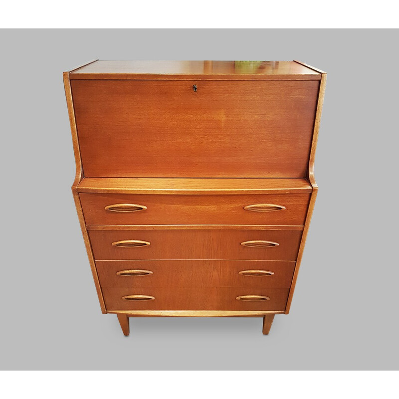 Danish writing desk with 4 drawers - 1960s
