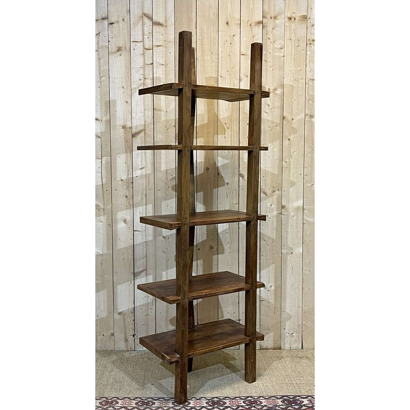 Vintage Indian teak shelf, 1980