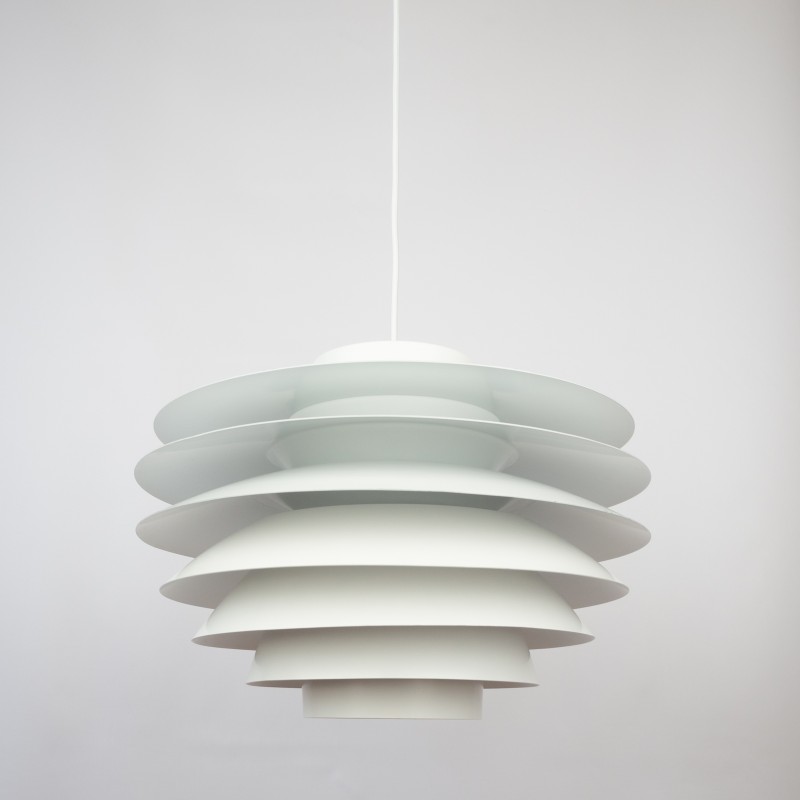 Pair of Danish vintage pendant lamps Verona by Svend Middelboe for Lyfa, 1962