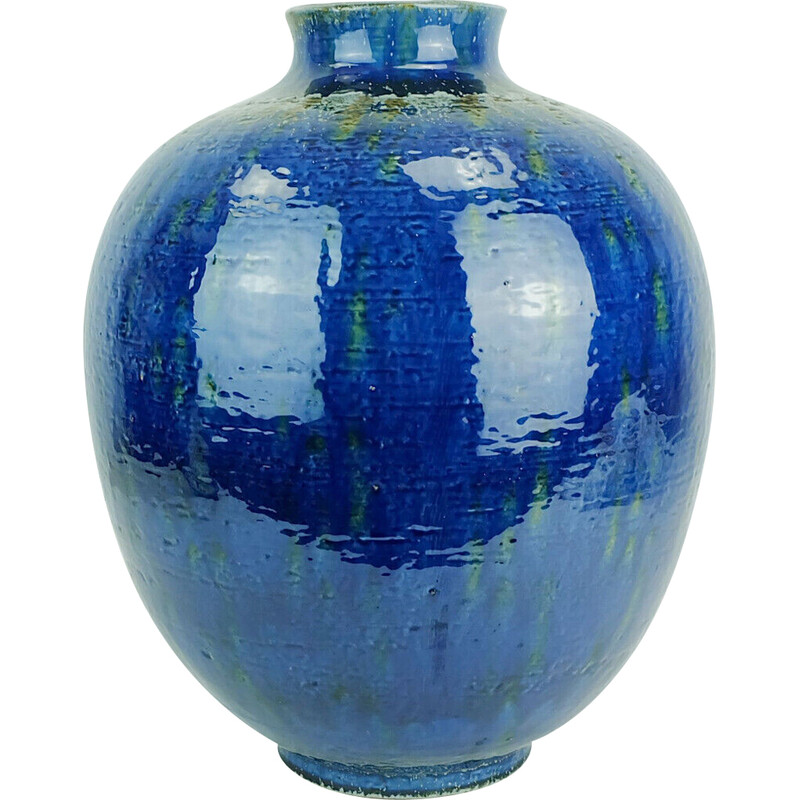 Jarrón de cerámica de mediados de siglo modelo no. 823/36 de Carstens Toennishof, 1965