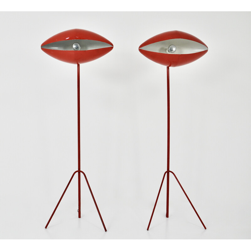 Pair of vintage "Fantomas" floor lamps by India Mahdavi, 1980