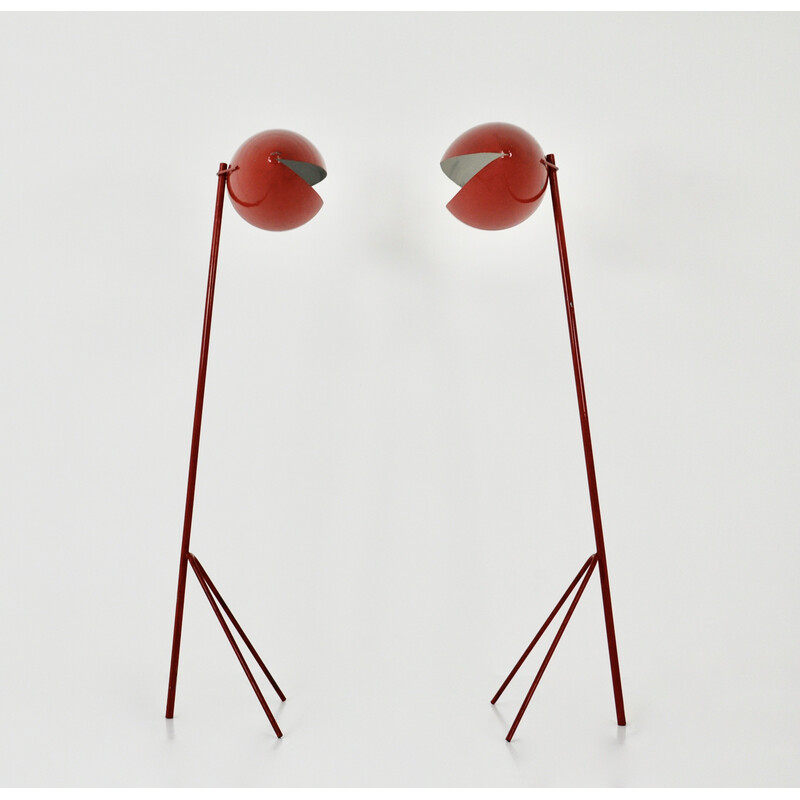 Pair of vintage "Fantomas" floor lamps by India Mahdavi, 1980