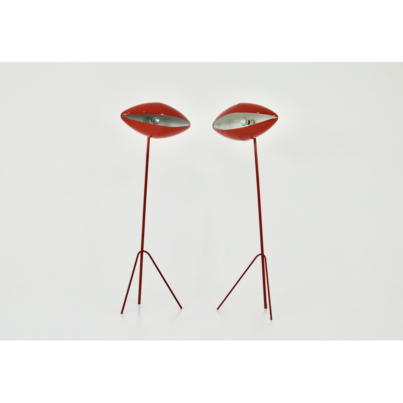 Pair of vintage "Fantomas" floor lamps by India Mahdavi, 1980