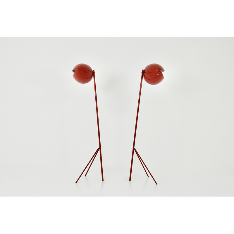 Pair of vintage "Fantomas" floor lamps by India Mahdavi, 1980