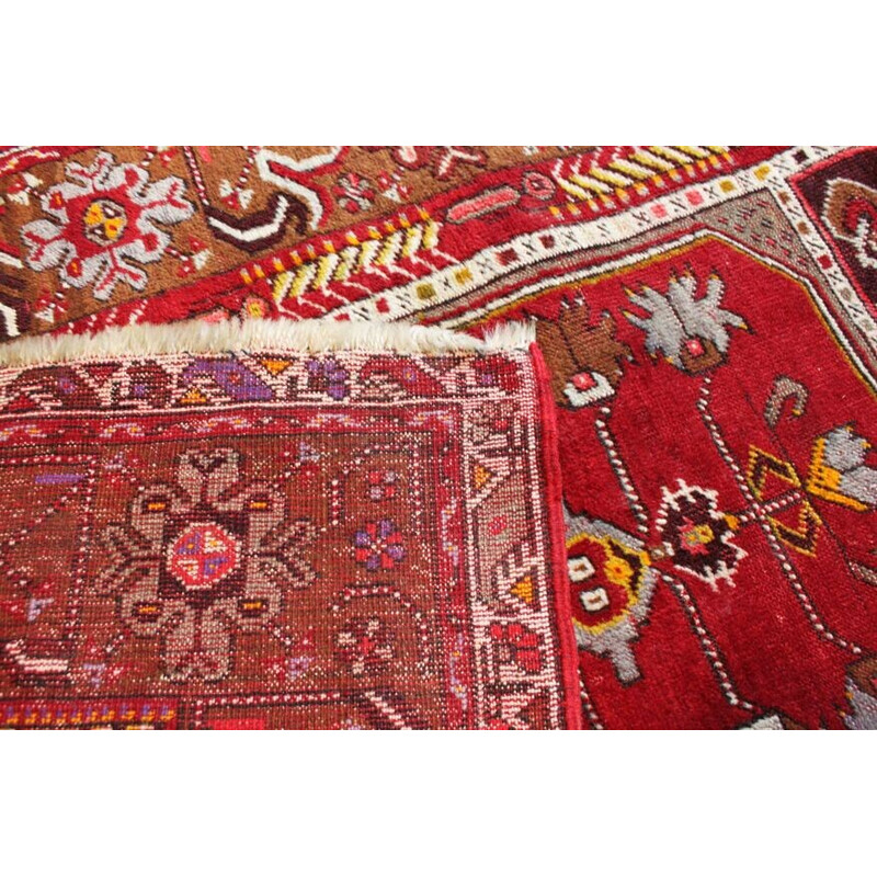 Tapete de oração vintage de lã virgem Kirsehir, Turquia