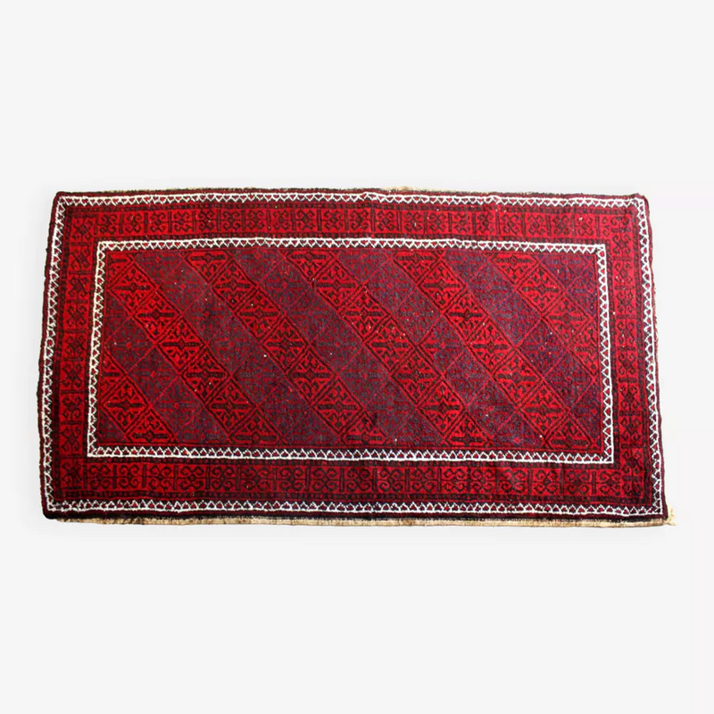 Handmade vintage Baloch Afghan rug