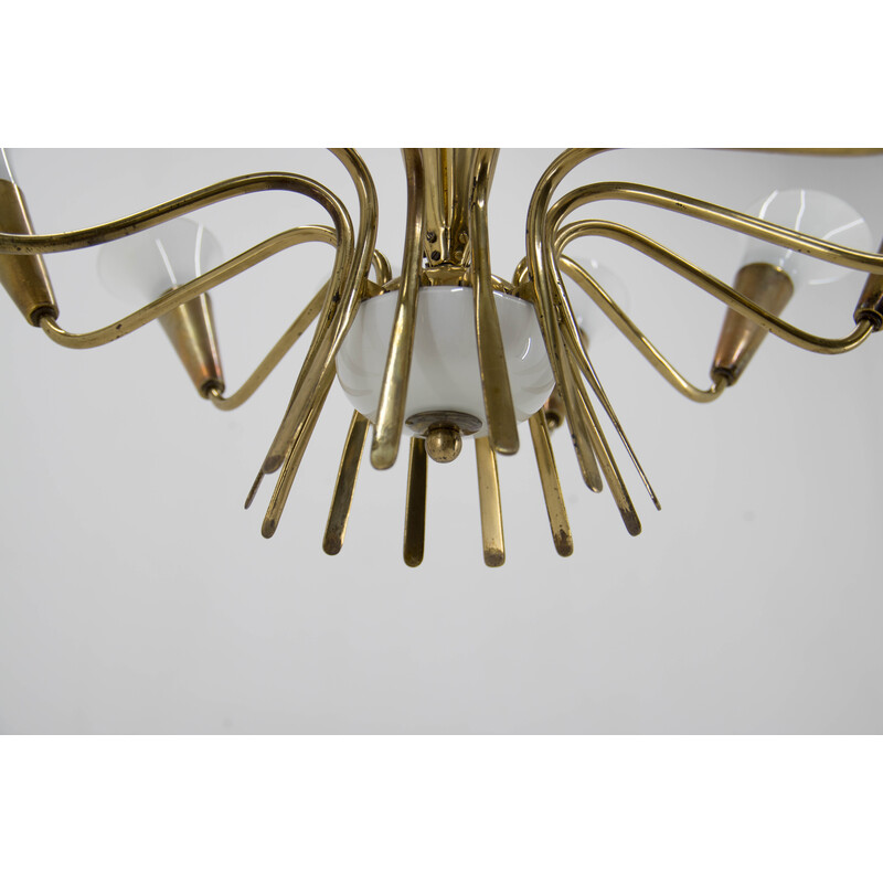 Vintage chandelier by Kamenicky Senov, 1958