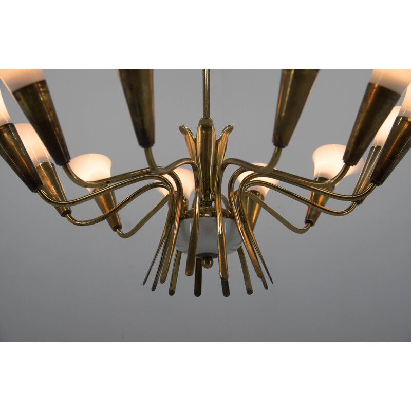 Vintage chandelier by Kamenicky Senov, 1958