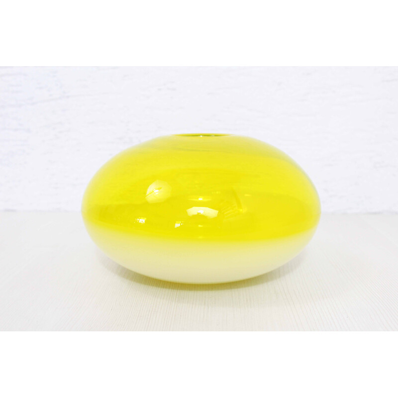 Vintage Murano glass saucer vase, 1970