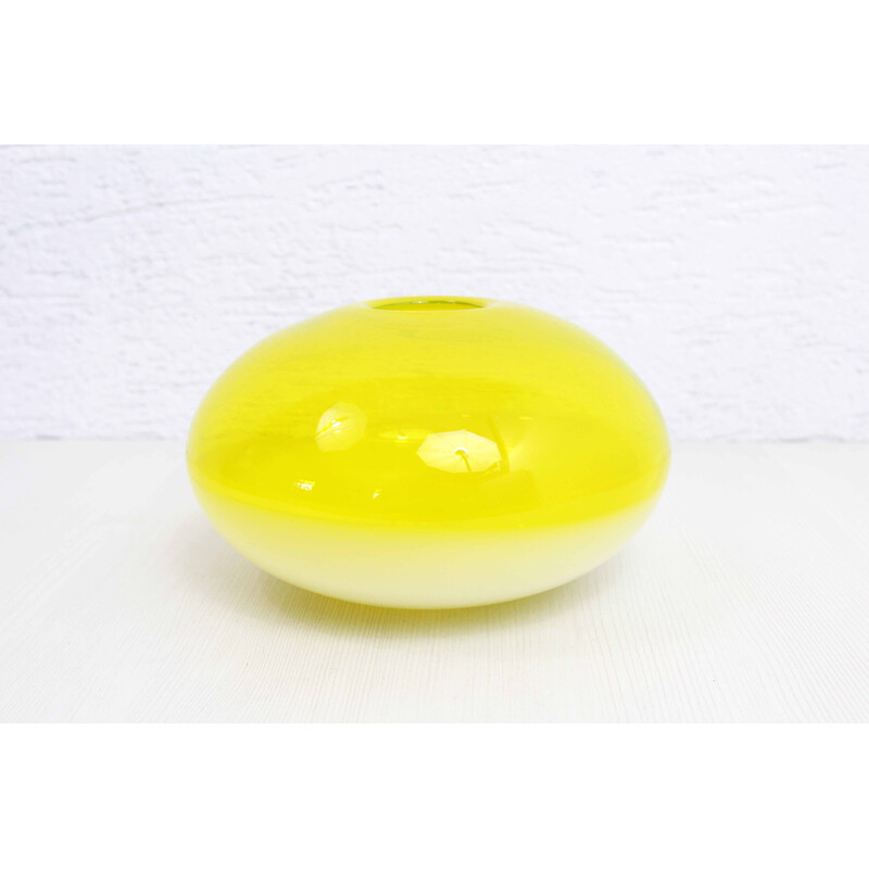 Vintage Murano glass saucer vase, 1970