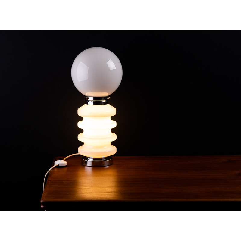 Vintage table lamp "Bilboquet" by Carlo Nason for Mazzega, Italy 1970s