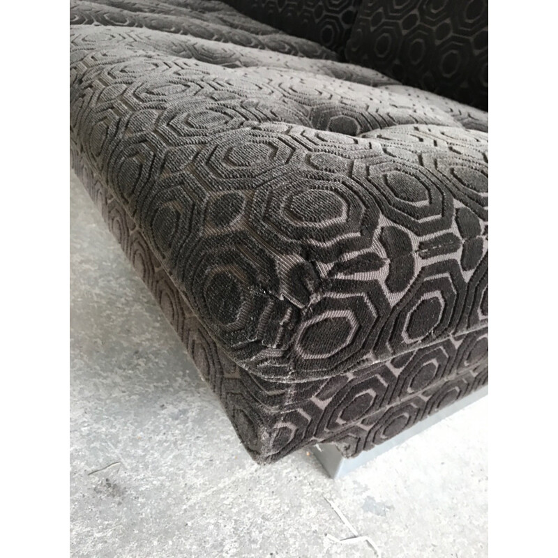  velvet sofa - 1980s