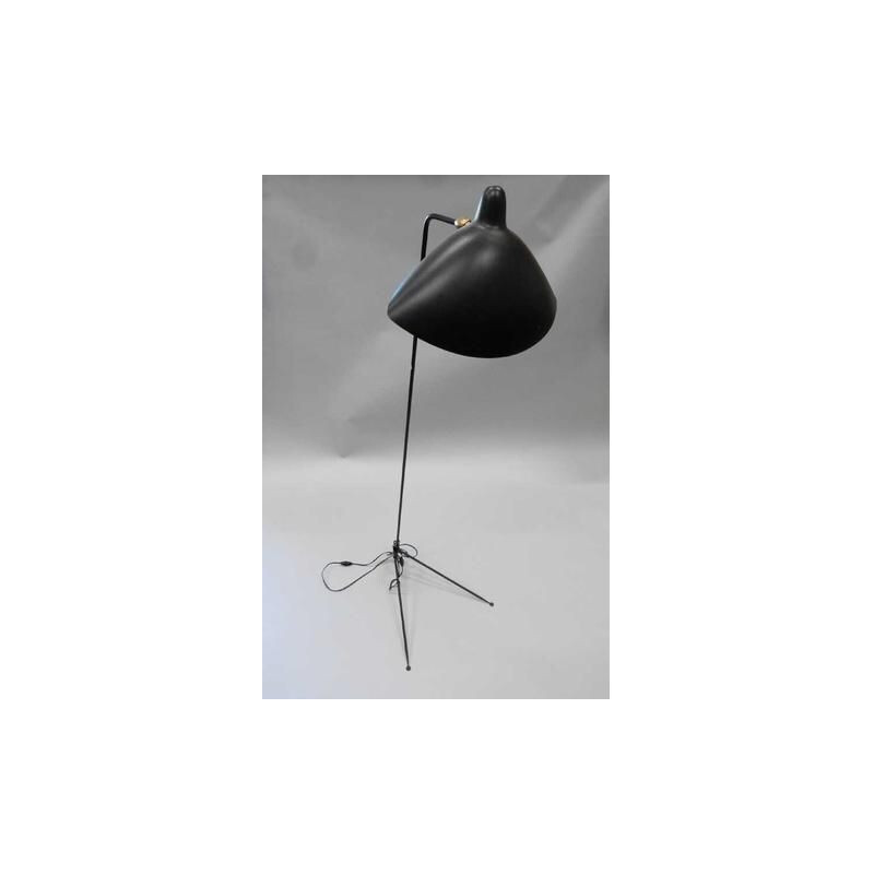 Floor lamp model single by Serge Mouille - 1950s