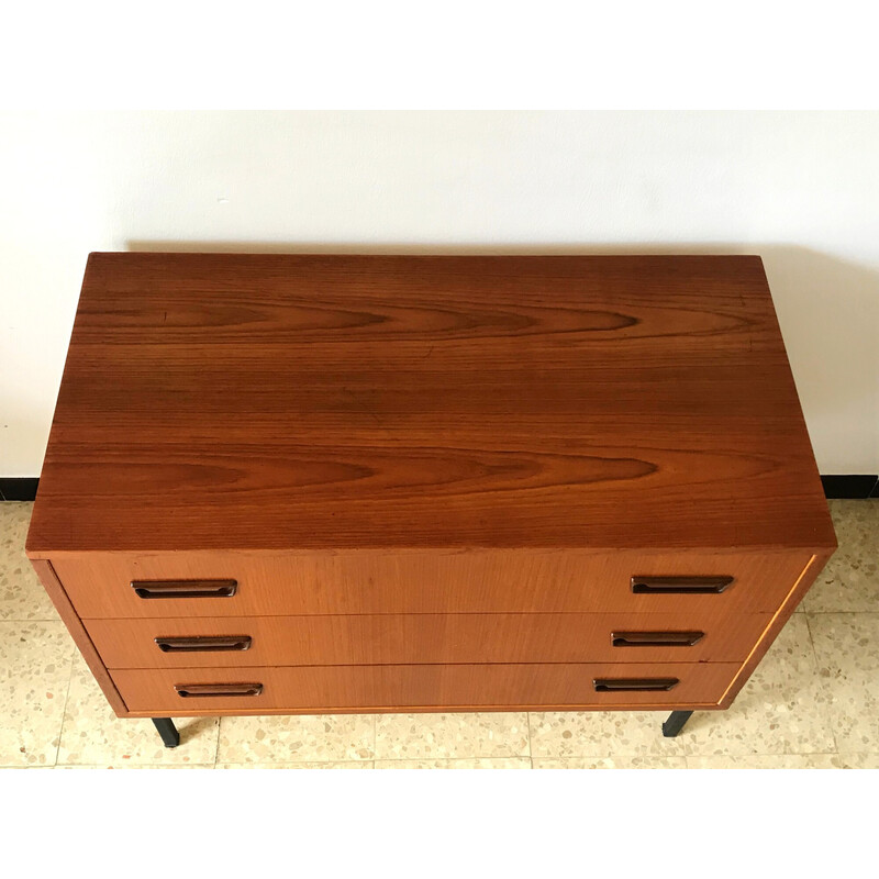 Scandinavian vintage teak chest of drawers, 1960
