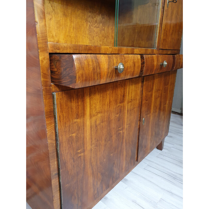 Vintage art deco highboard, Polen 1940