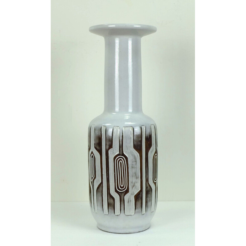 Vase gris en céramique produit par Ceramano - 1950