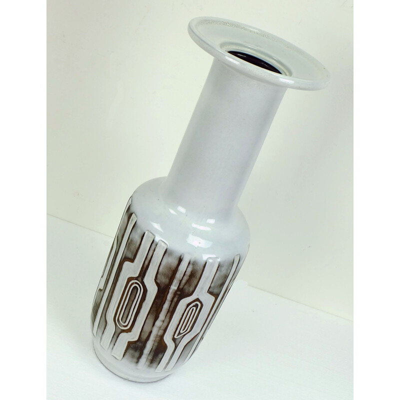 Vase gris en céramique produit par Ceramano - 1950