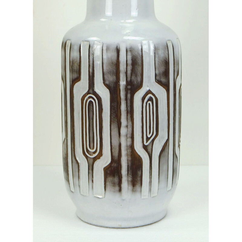 Grey floor vase produced by Ceramano - 1950s