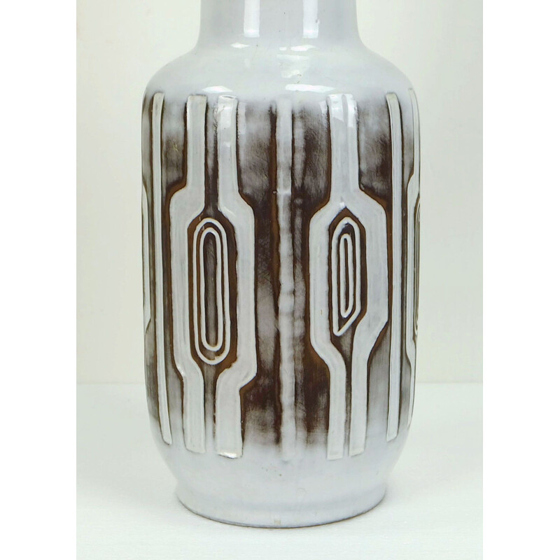 Vase gris en céramique produit par Ceramano - 1950