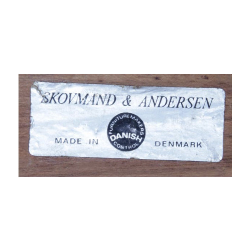 Mesa vintage escandinava de palisandro de Skovmand y Andersen, Dinamarca 1960