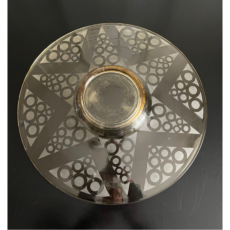 Vintage glass bowl, 1930