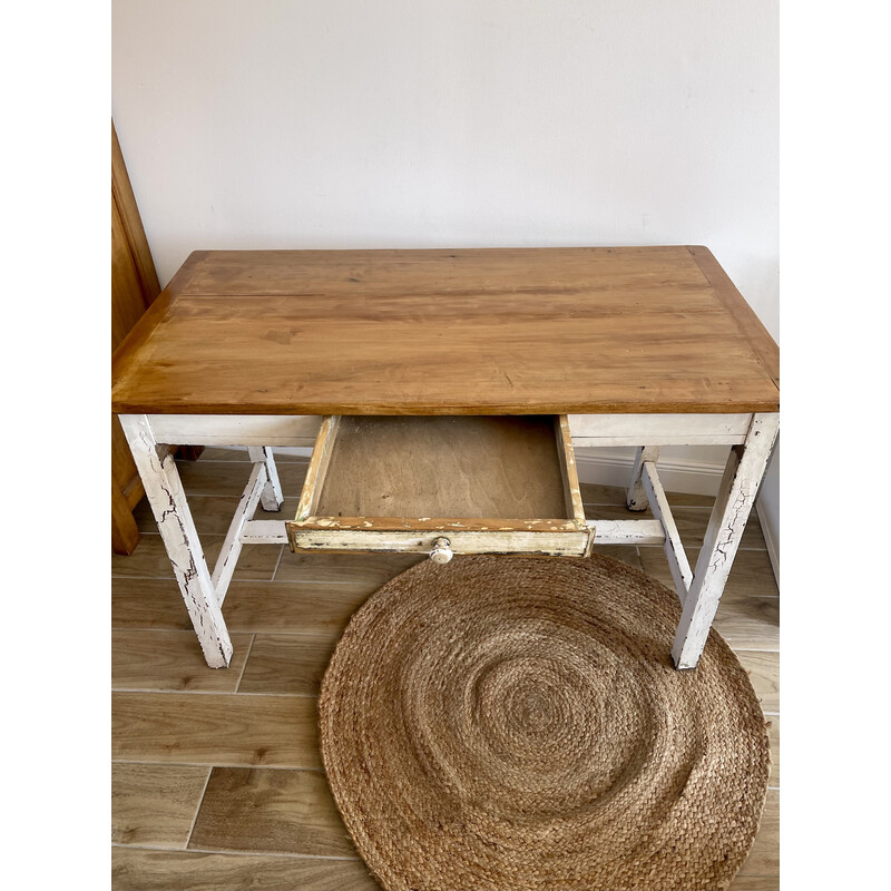 Vintage solid wood farm table