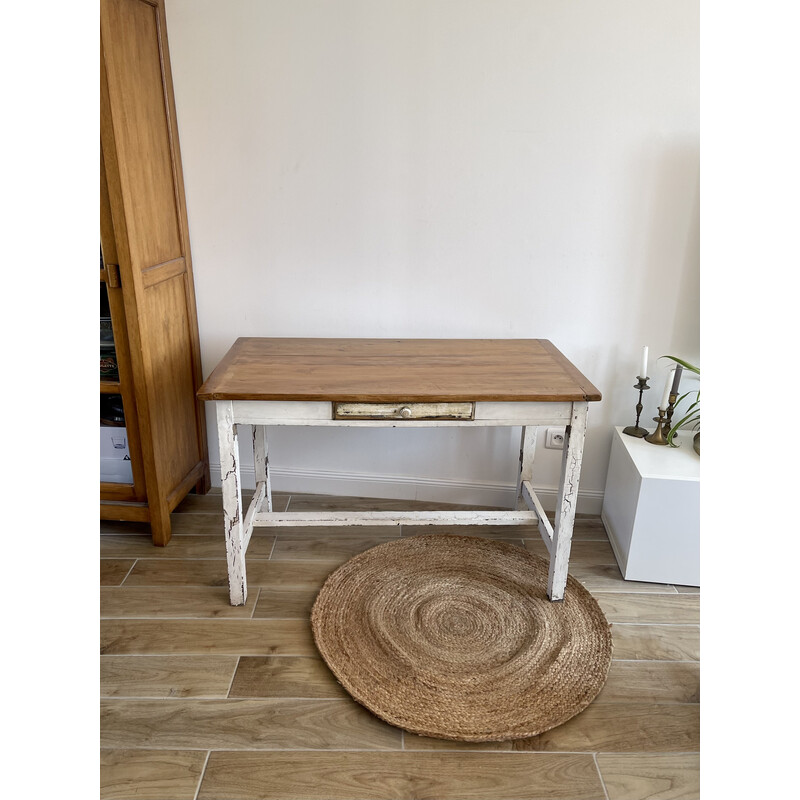 Vintage solid wood farm table