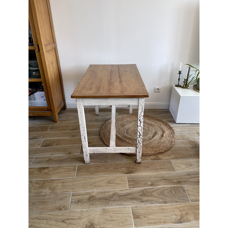 Vintage solid wood farm table