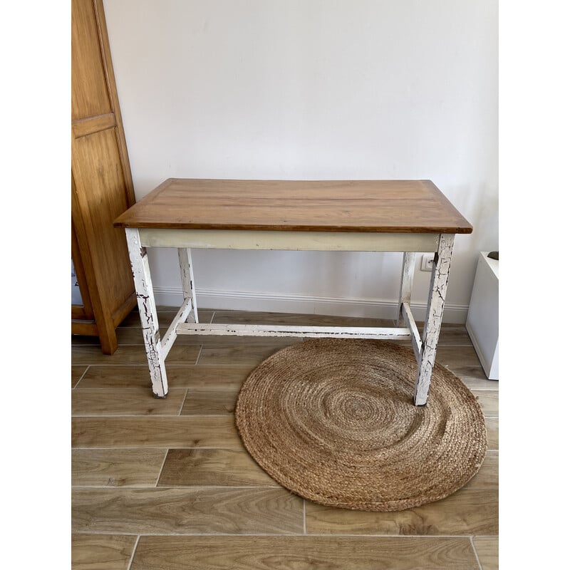 Vintage solid wood farm table