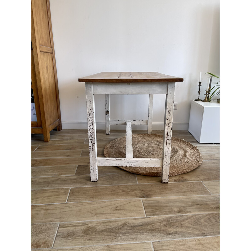 Vintage solid wood farm table