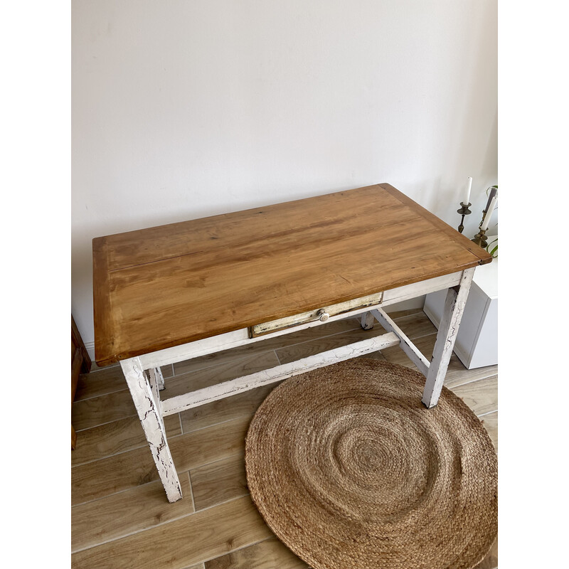 Vintage massief houten boerderijtafel