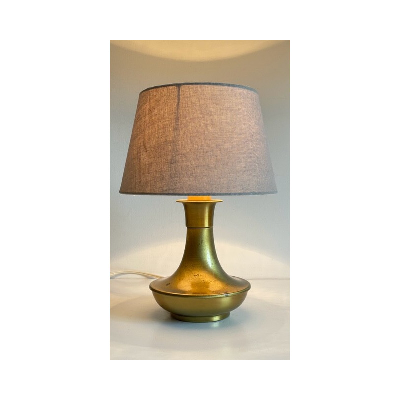 Vintage brass lamp, 1970