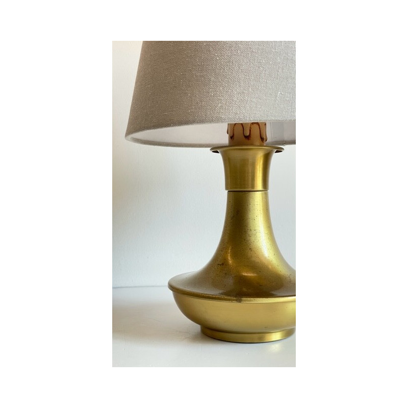 Vintage brass lamp, 1970