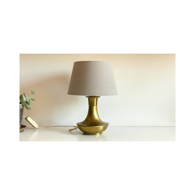 Vintage brass lamp, 1970