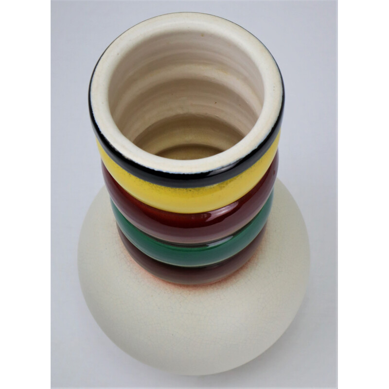 Vintage-Vase aus Keramik von Pol Chambost, Frankreich 1955