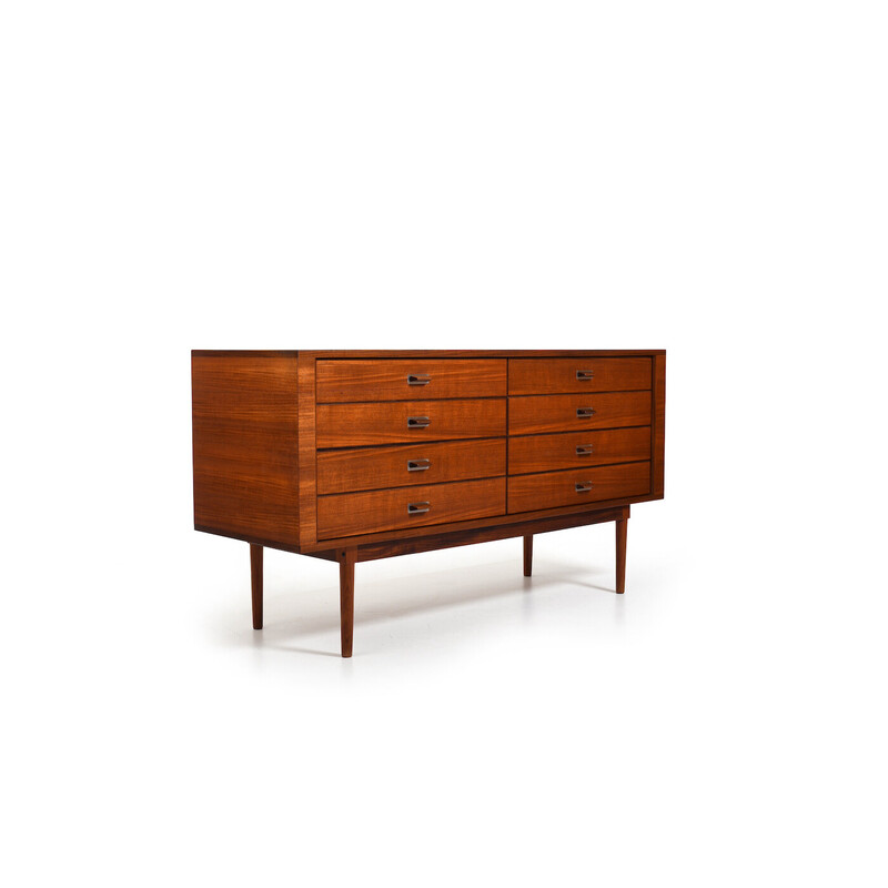 Vintage teak double chest with 8 drawers by Peter Lovig-Nielsen, Denmark 1960