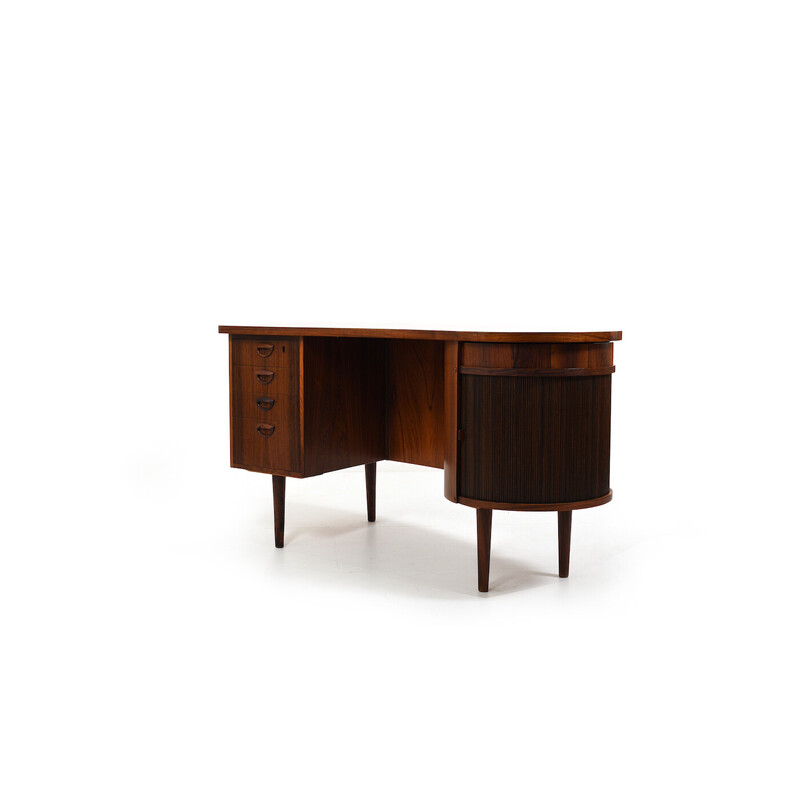 Vintage model 54 walnut desk by Feldballes Møbelfabrik, Denmark 1950